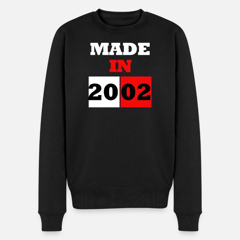 Made in 2002 Anniversaire - Pull Premium bio Homme - noir