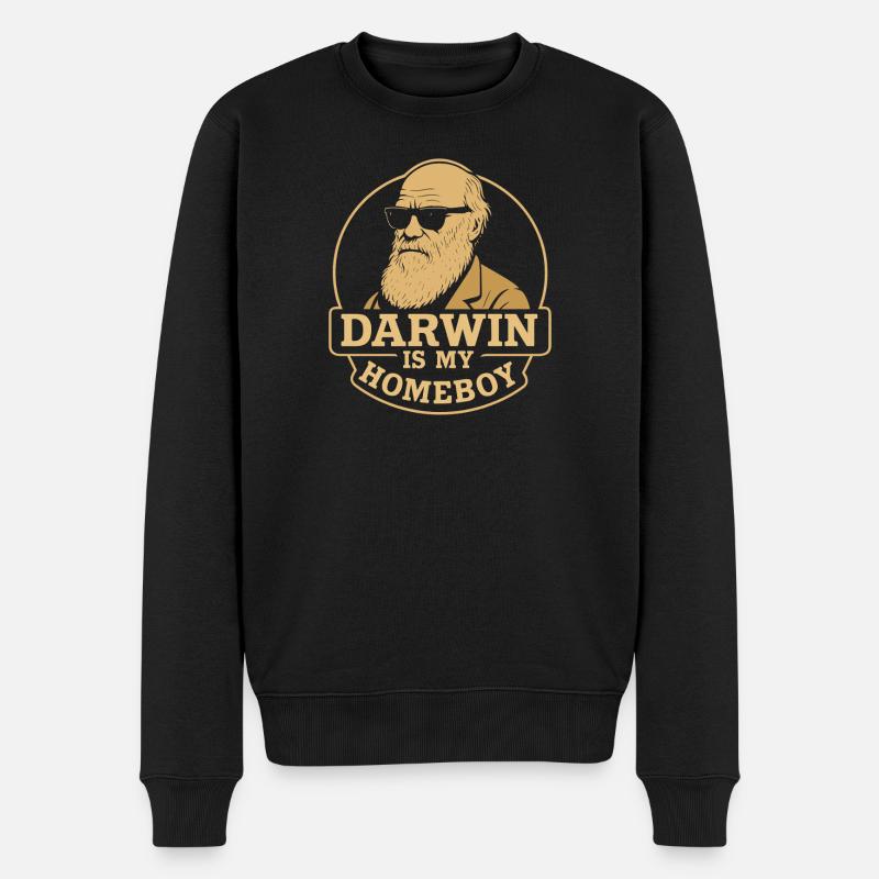 Charles Darwin Don Natural - Pull Premium bio Homme - noir