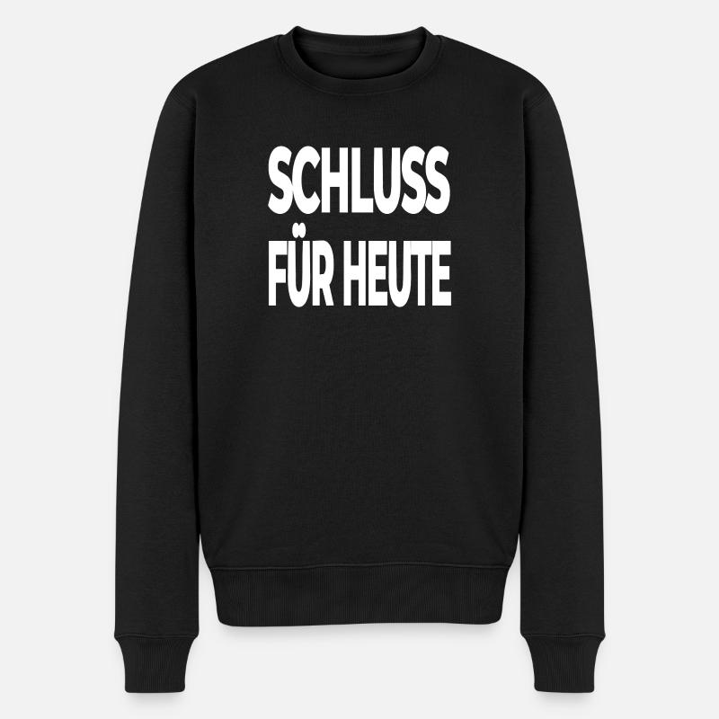Feierabend - Männer Premium Bio Pullover - Schwarz