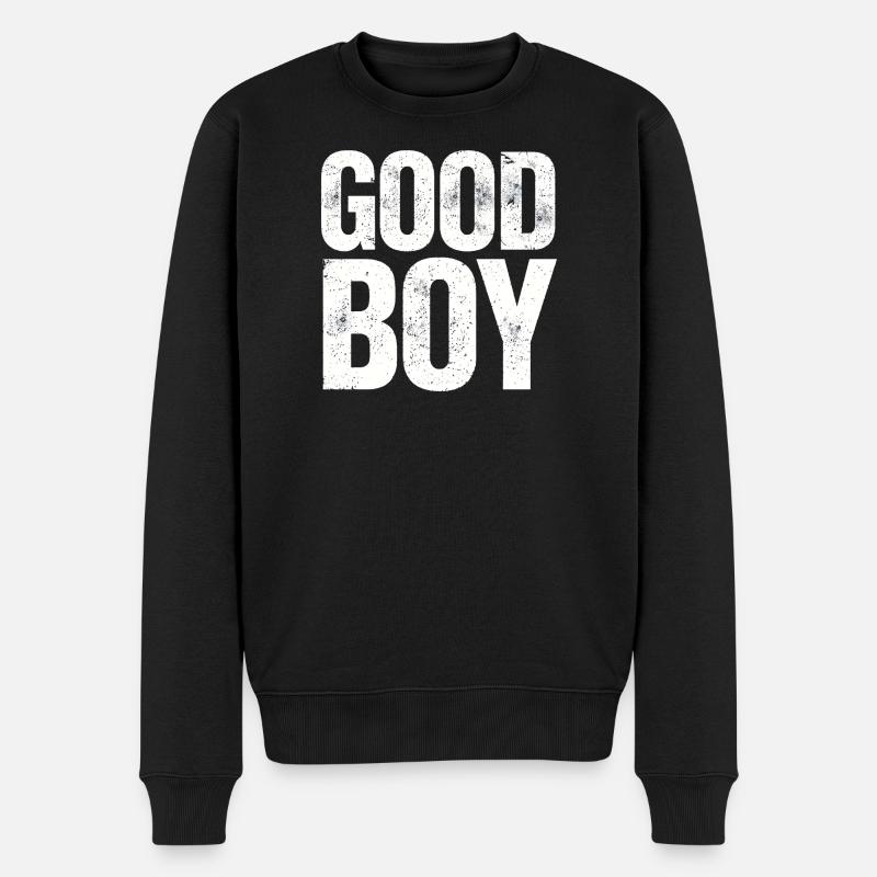 Guter Junge - Männer Premium Bio Pullover - Schwarz