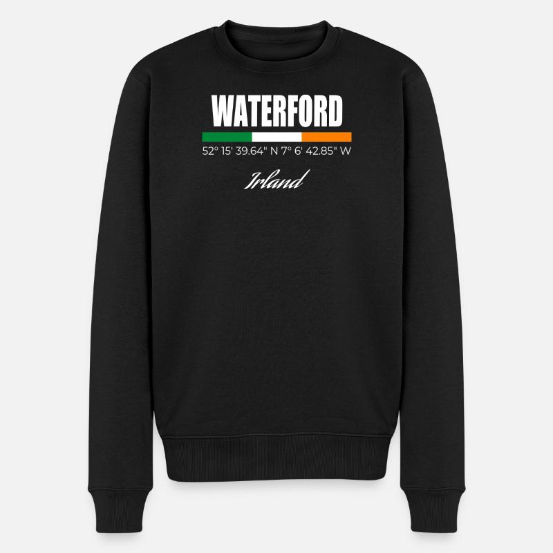 Waterford - Männer Premium Bio Pullover - Schwarz