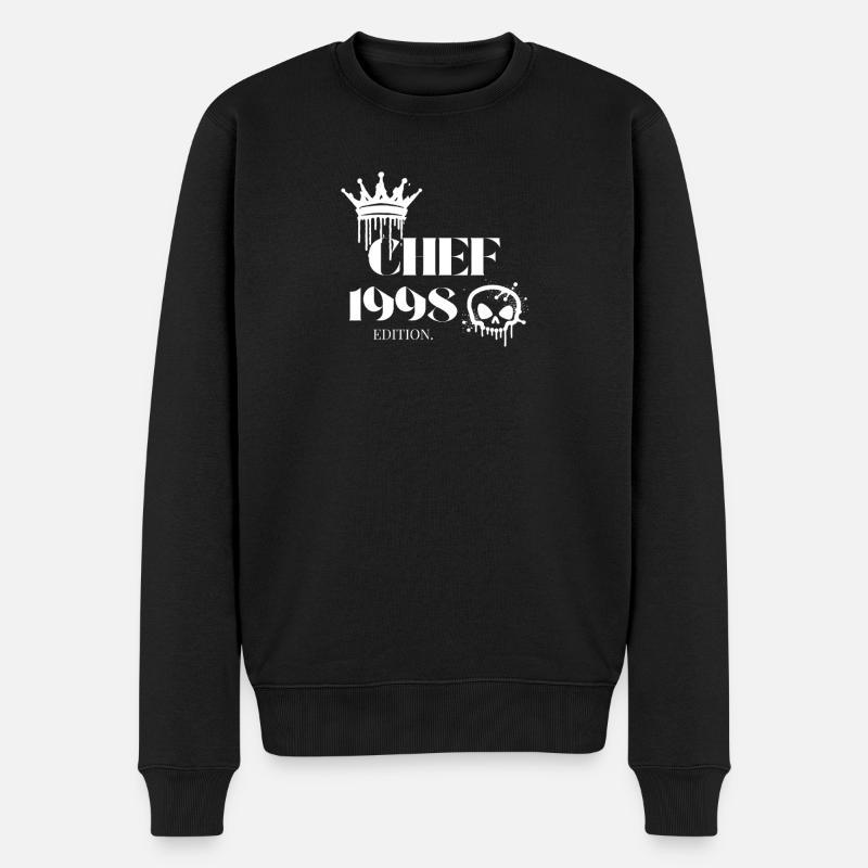 Édition Chef 1998 27e anniversaire Drôle - Pull Premium bio Homme - noir