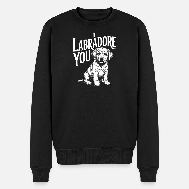 Moi, Labrador, toi - Pull Premium bio Homme - noir