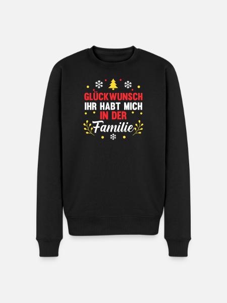 Santa Claus Christmas Time Christmas - Men's Premium Organic Jumper - black