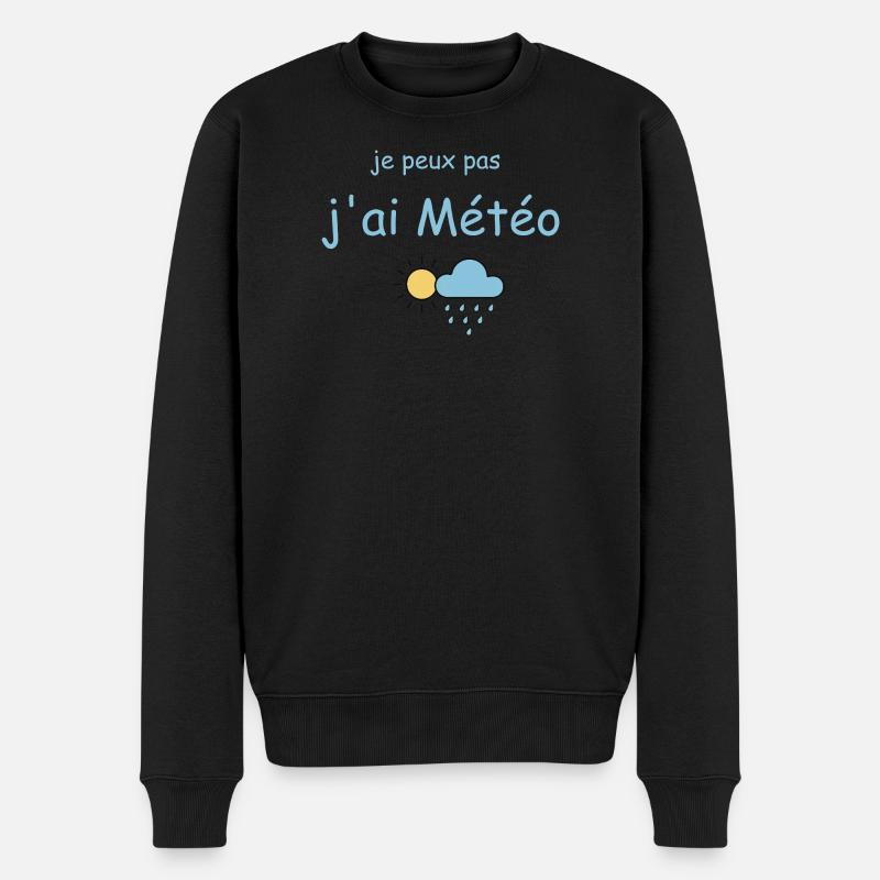 Je peux pas j'ai Météo - Pull Premium bio Homme - noir