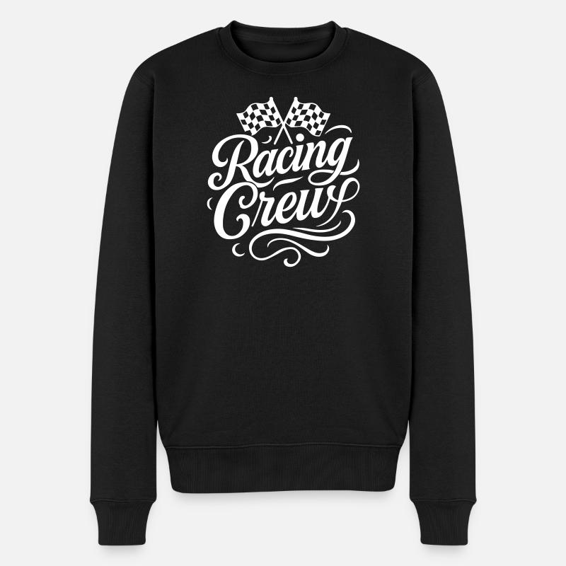 Racing Crew - Männer Premium Bio Pullover - Schwarz