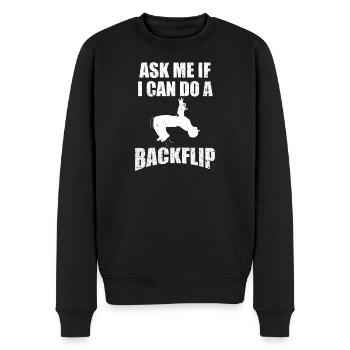 Backflip Dare Tee - Men's Premium Organic Jumper - black - Front - Nico (187cm)