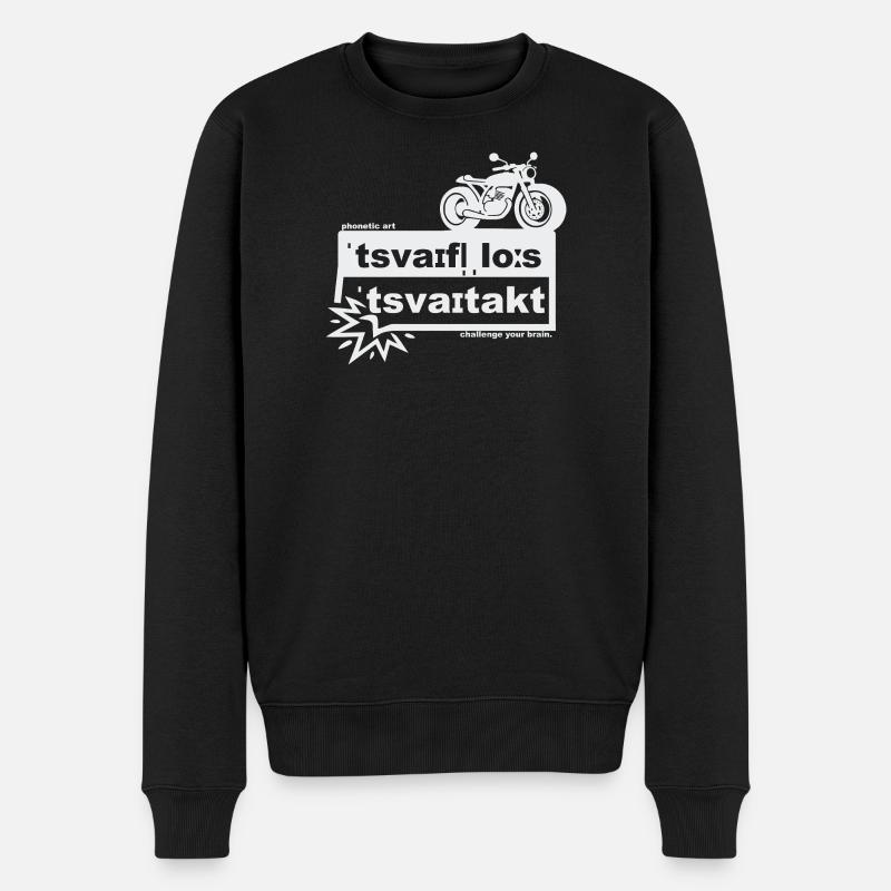 Sans aucun doute un art phonétique en deux temps - Pull Premium bio Homme - noir