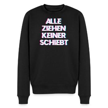 Hardtekk Tekk - Männer Premium Bio Pullover - Schwarz - Vorne - Nico (187cm)