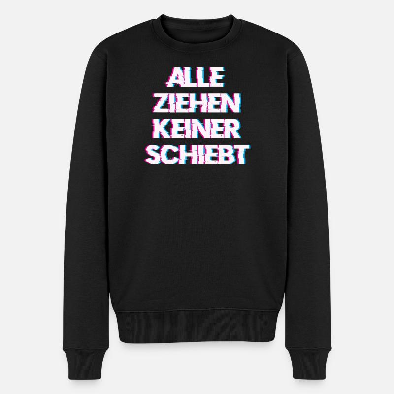 Hardtekk Tekk - Männer Premium Bio Pullover - Schwarz