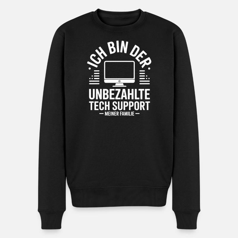 Support technique non rémunéré - Pull Premium bio Homme - noir
