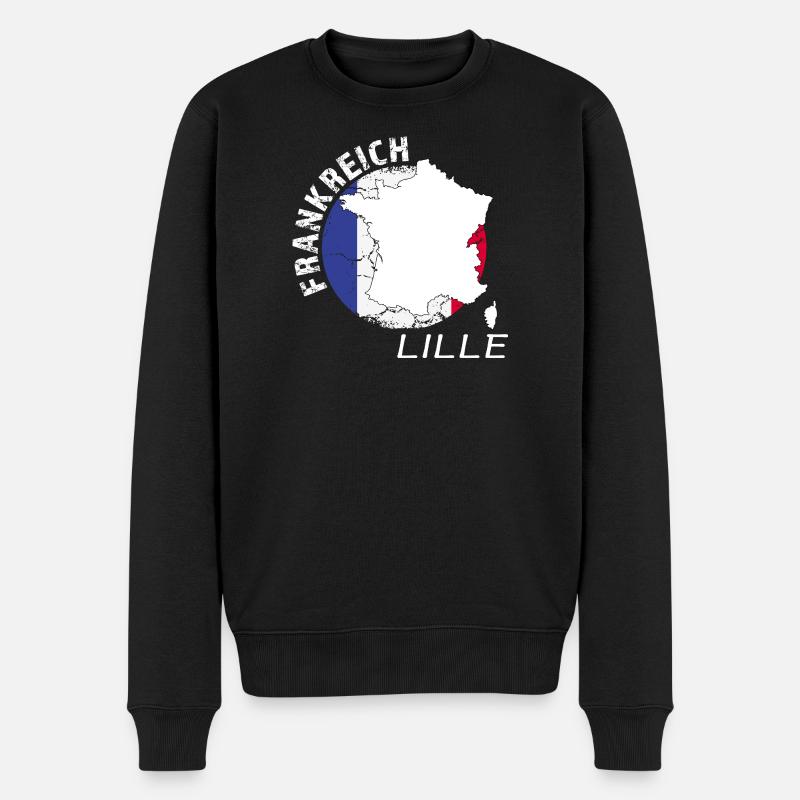 Lille - Männer Premium Bio Pullover - Schwarz
