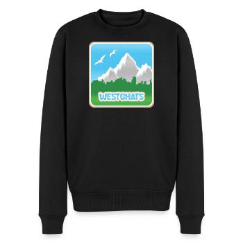 GHATS OCCIDENTAUX - Pull Premium bio Homme - noir - Devant - Nico (187cm)