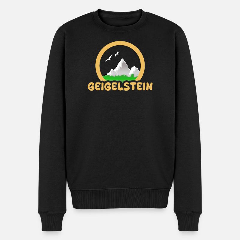 Geigelstein - Männer Premium Bio Pullover - Schwarz