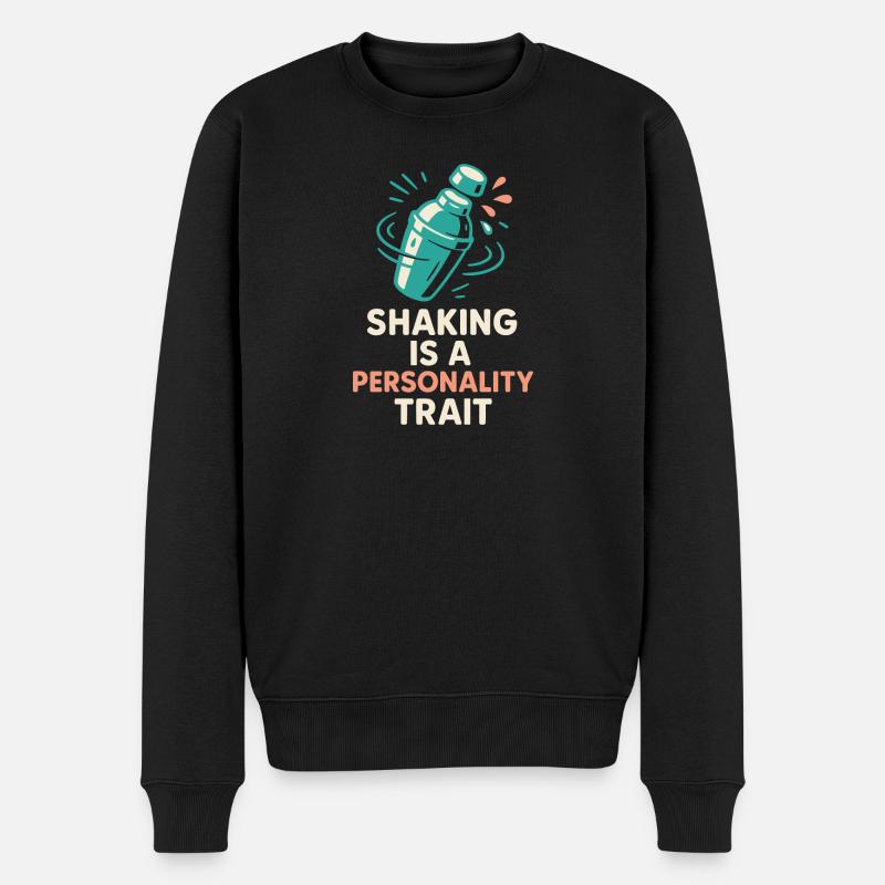 Shaker Steckt Fest Anfänger-mixologe - Männer Premium Bio Pullover - Schwarz