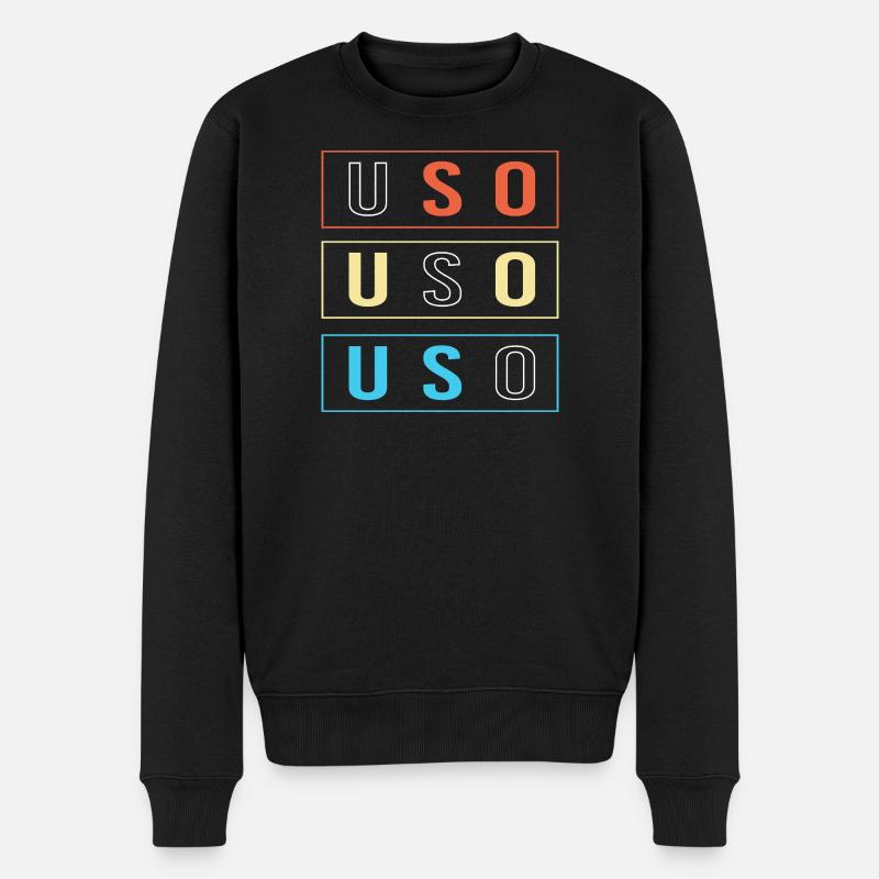 Samoa - Männer Premium Bio Pullover - Schwarz