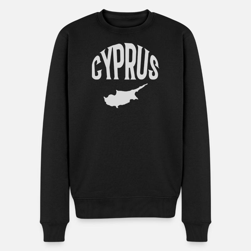 Cyprus - Männer Premium Bio Pullover - Schwarz