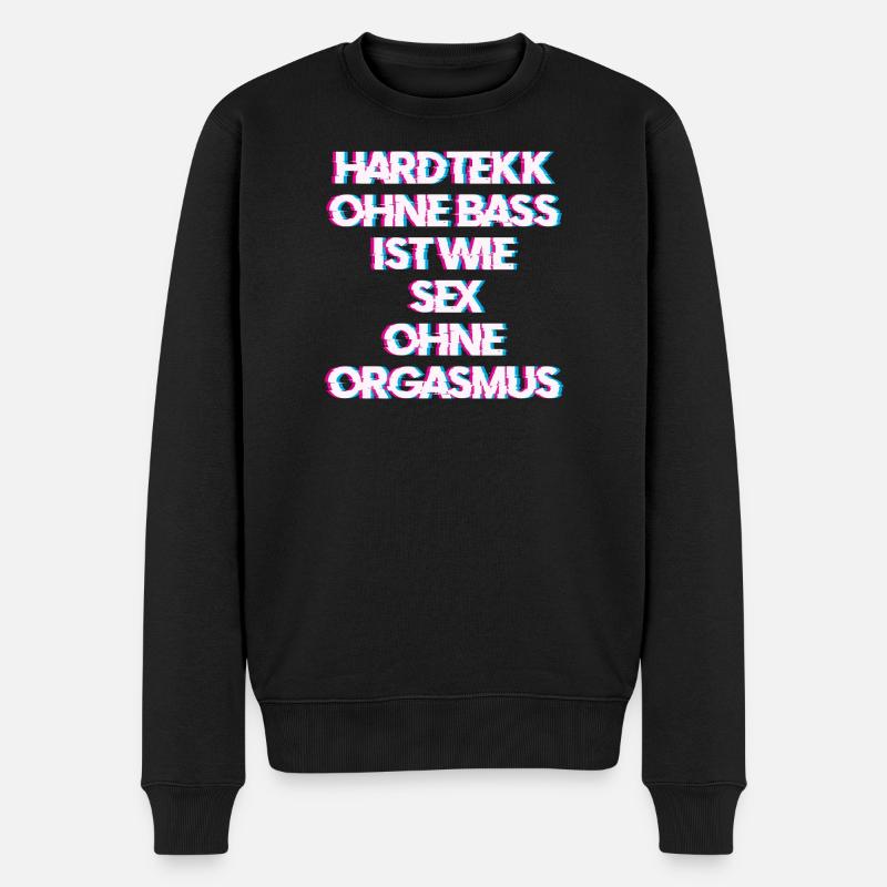 Hardtekk Tekk - Männer Premium Bio Pullover - Schwarz