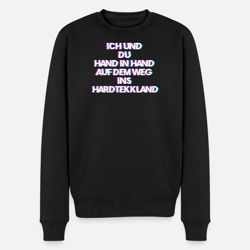 Hardtekk Tekk - Männer Premium Bio Pullover - Schwarz