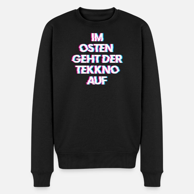 Hardtekk Tekk - Männer Premium Bio Pullover - Schwarz