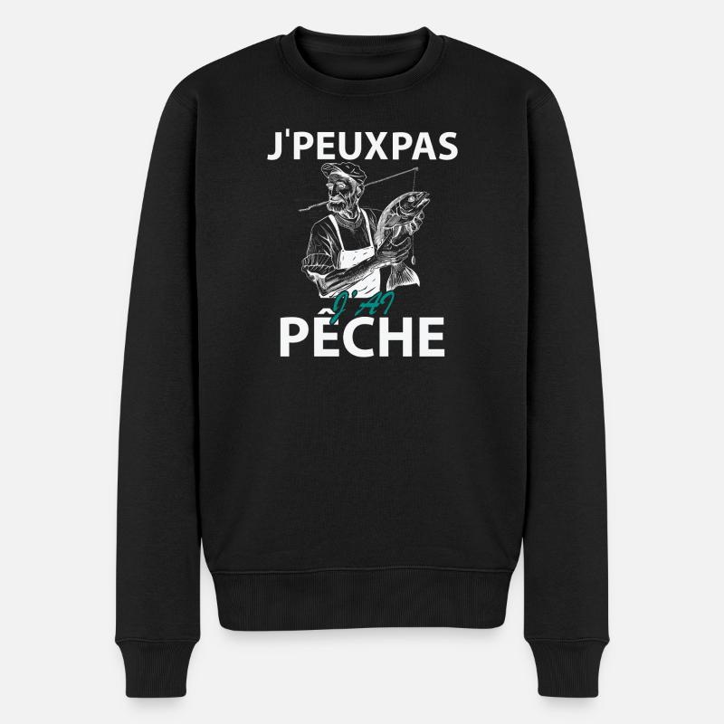 Je peux pas J'ai Pêche - Pull Premium bio Homme - noir