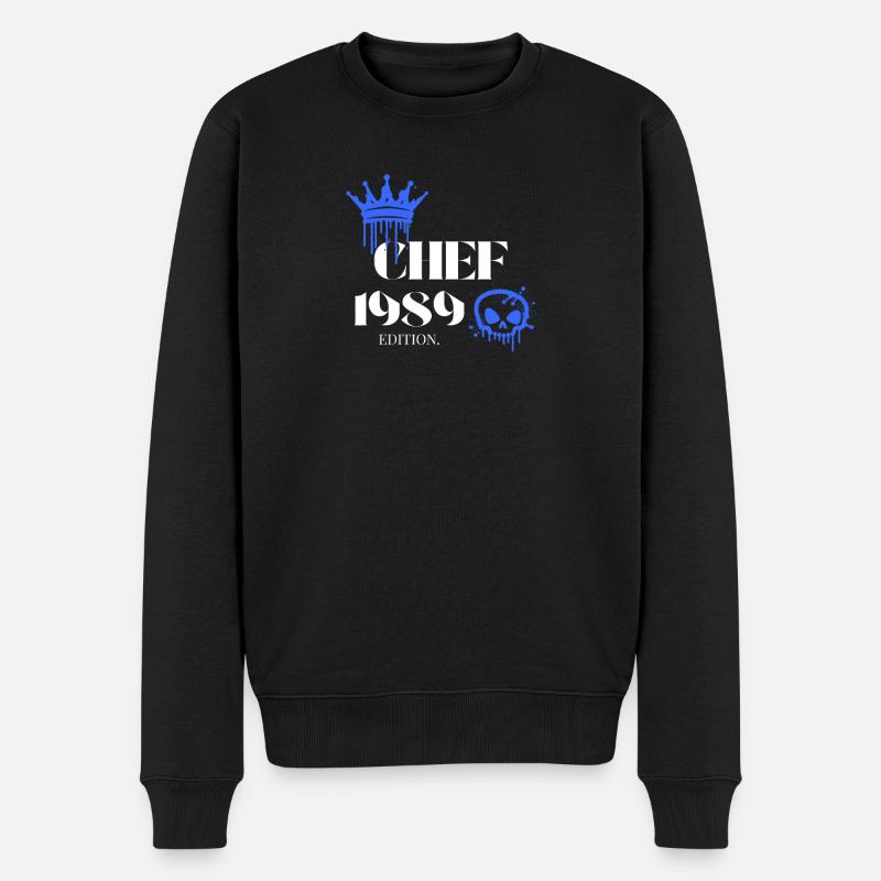 Édition Chef 1989 36 anniversaire Déclaration - Pull Premium bio Homme - noir