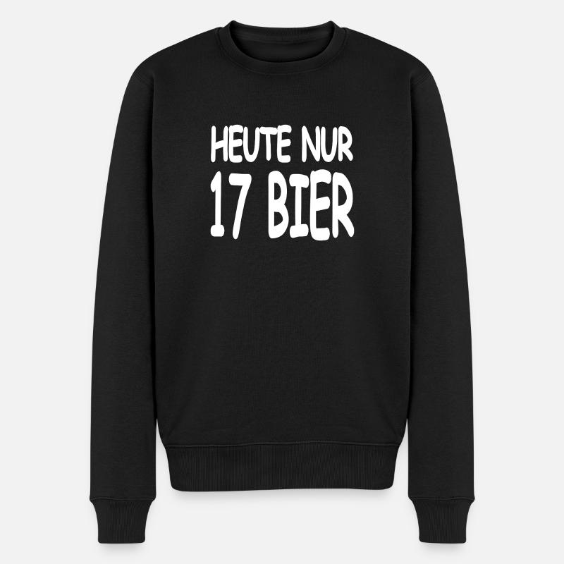 Bier - Männer Premium Bio Pullover - Schwarz