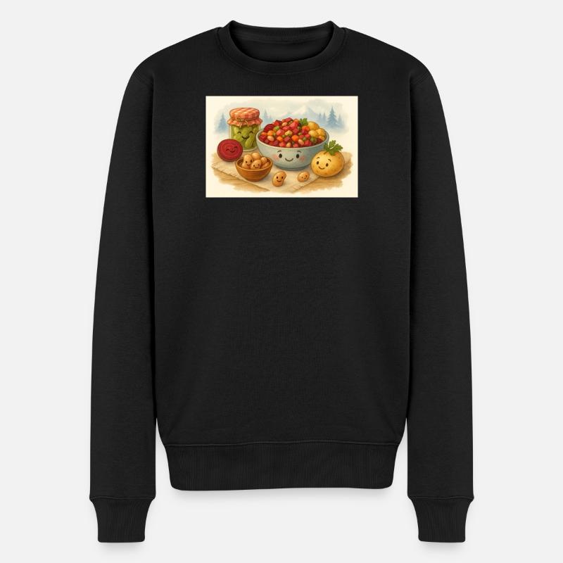 Happy Vinegret Illustration - Pull Premium bio Homme - noir