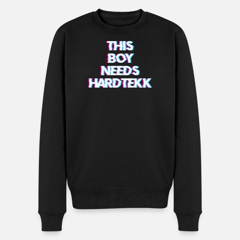 Hardtekk Tekk - Männer Premium Bio Pullover - Schwarz