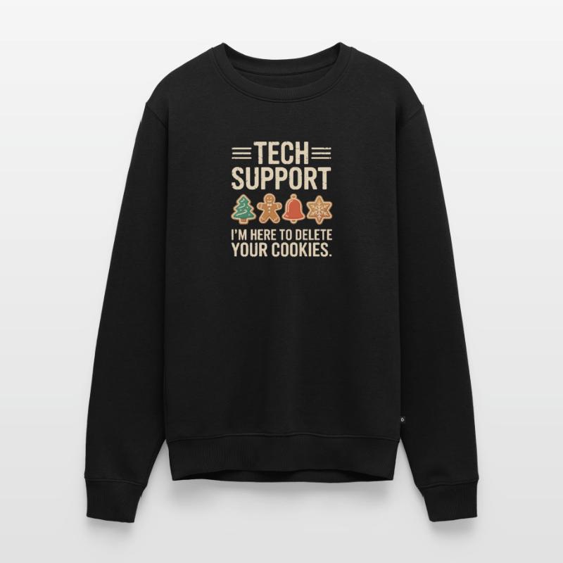 Tech Support Cookies: Debugging Yuletide Men's Premium Organic Jumper