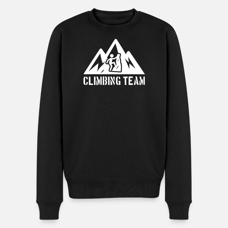 Alpinisme de l’équipe Mountains - Pull Premium bio Homme - noir
