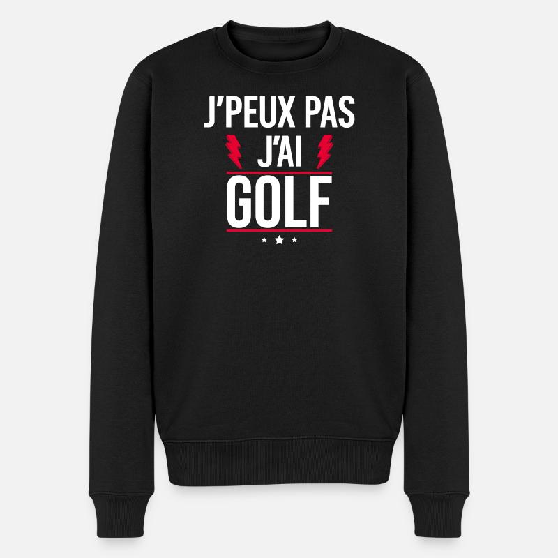 J’peux pas j’ai golf Humour Golf - Pull Premium bio Homme - noir