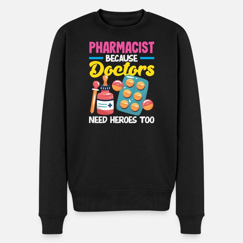 Apotheker Pharmazeutisch-technischer - Männer Premium Bio Pullover - Schwarz