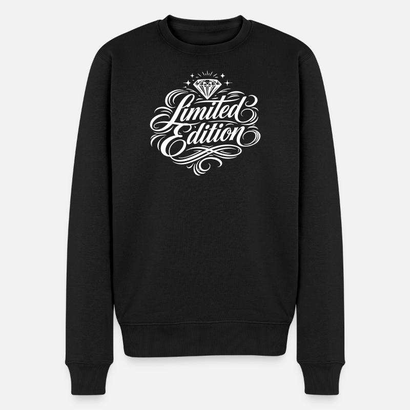 Lettrage en édition limitée - Pull Premium bio Homme - noir