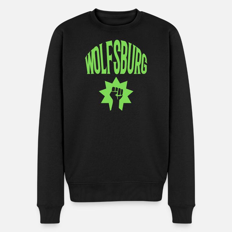 Wolfsburg - Pull Premium bio Homme - noir