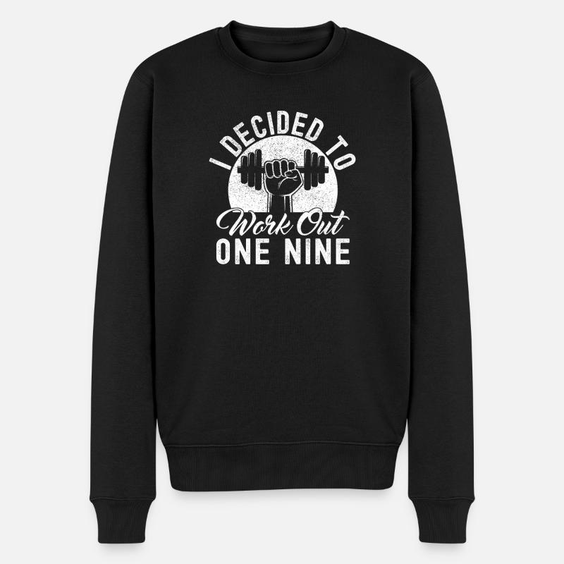Gym Junkies I Decided To Workout Calisthenics - Männer Premium Bio Pullover - Schwarz