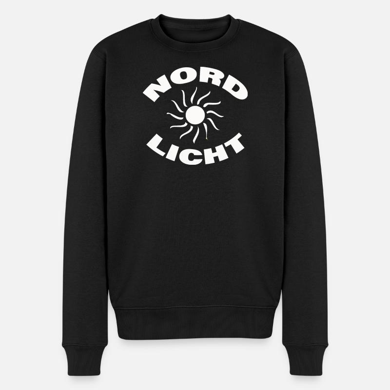 Aurore boréale - Pull Premium bio Homme - noir