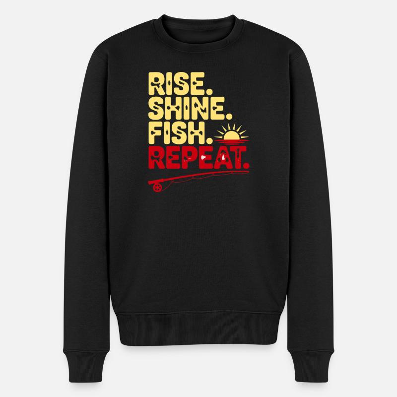 Répète Répète Éclate Brille Poisson - Pull Premium bio Homme - noir