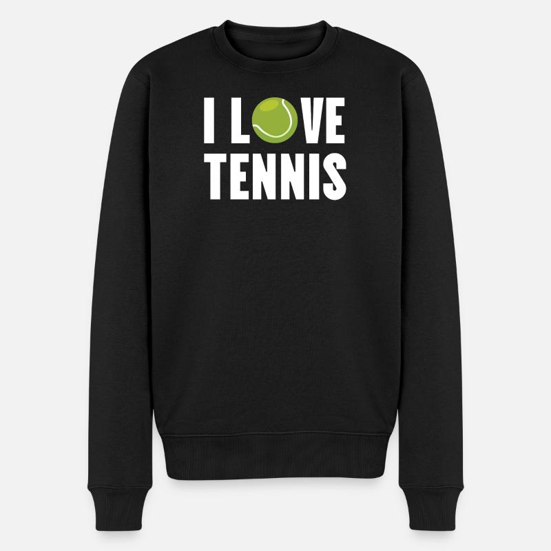 J’adore le tennis - Pull Premium bio Homme - noir