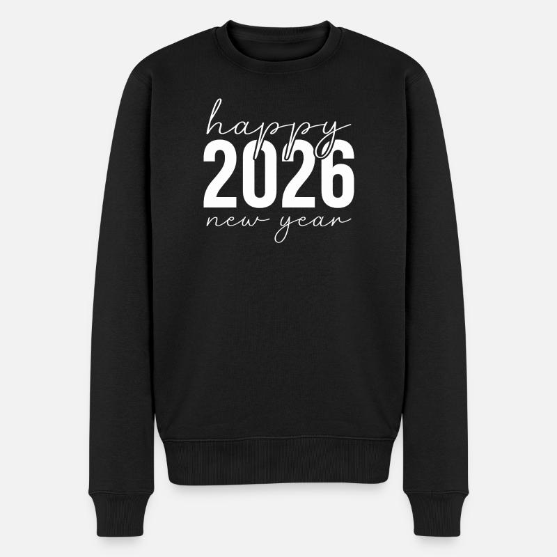 Lettrage du Jubilé du Nouvel An 2026 - Pull Premium bio Homme - noir