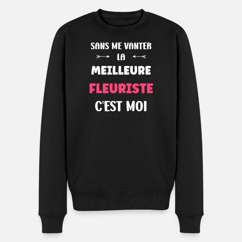 fleuriste - Pull Premium bio Homme - noir