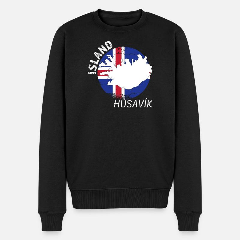 húsavík - Pull Premium bio Homme - noir