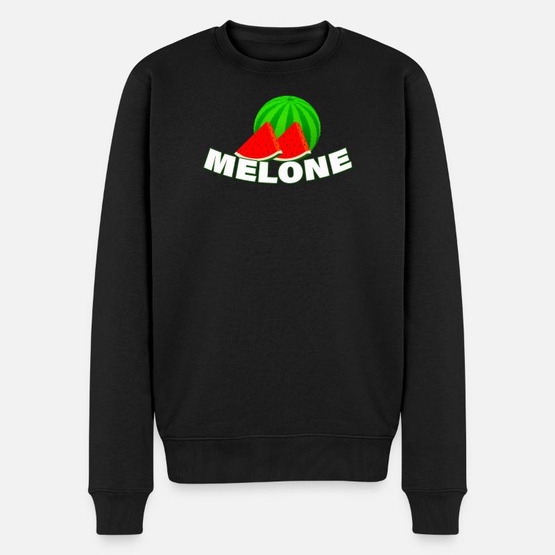 melon - Pull Premium bio Homme - noir
