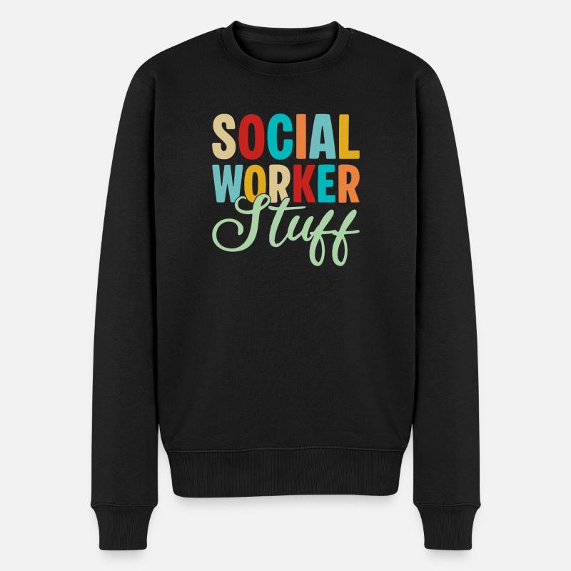 Citations de travailleurs sociaux Travail social - Pull Premium bio Homme - noir