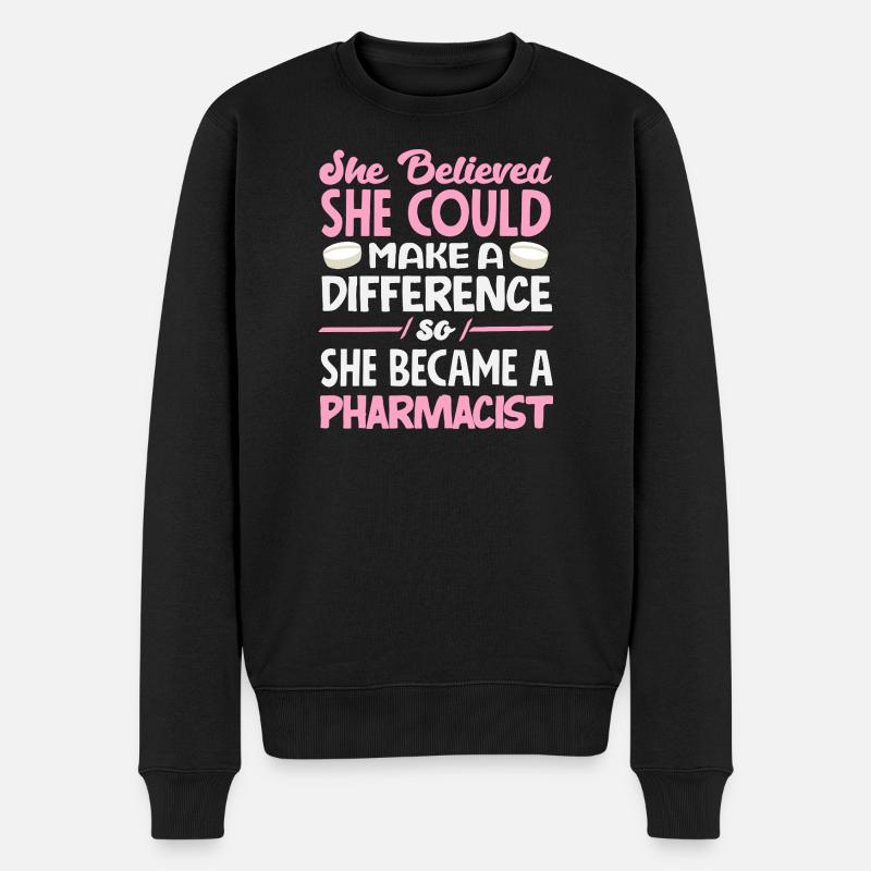 Apotheker Pharmazeutisch-technischer - Männer Premium Bio Pullover - Schwarz