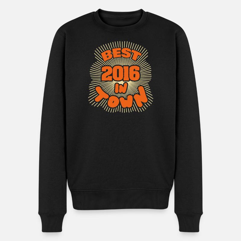 in 2016 - Männer Premium Bio Pullover - Schwarz