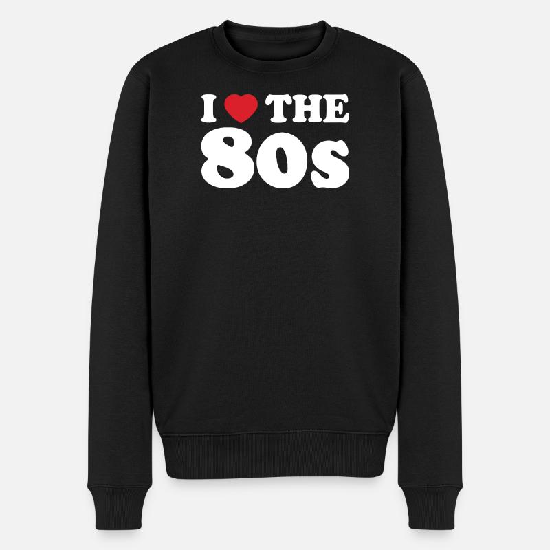 I Love The 80s Rétro - Pull Premium bio Homme - noir