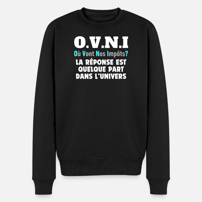 OVNI - Pull Premium bio Homme - noir