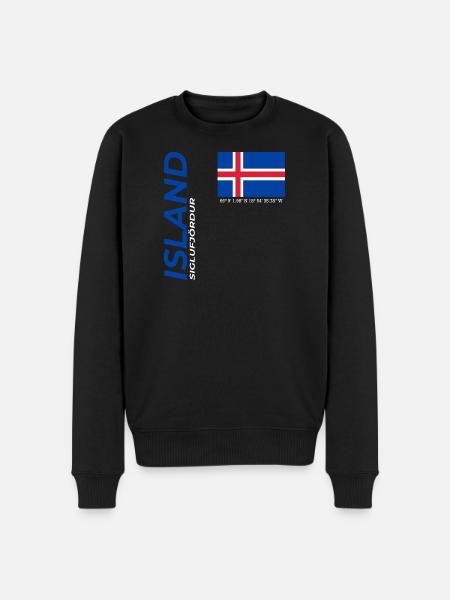 Siglufjördur - Men's Premium Organic Jumper - black