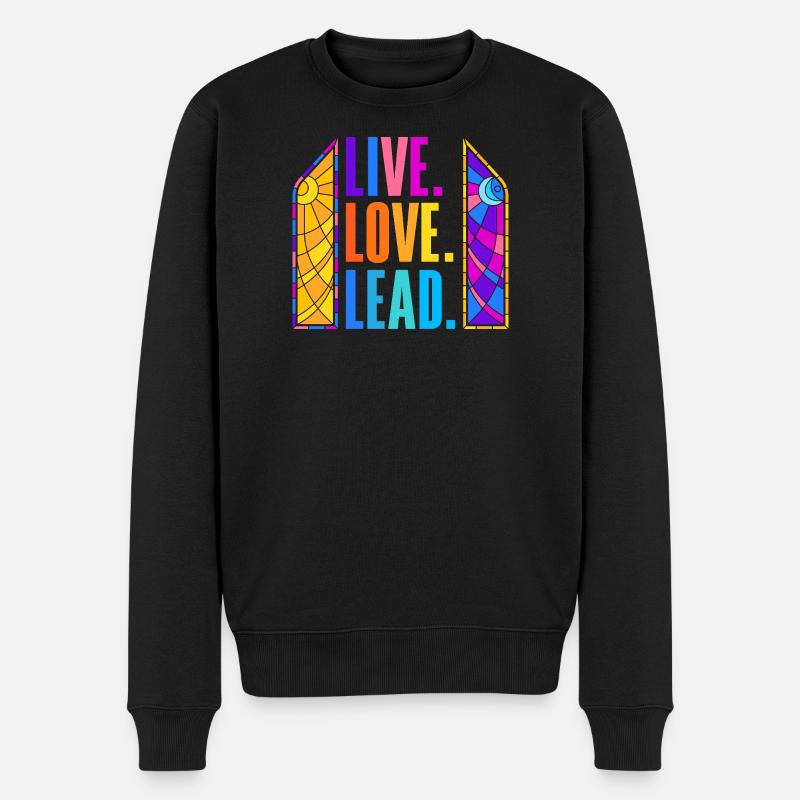 Buntglas-kunst Buntglas-künstler - Männer Premium Bio Pullover - Schwarz